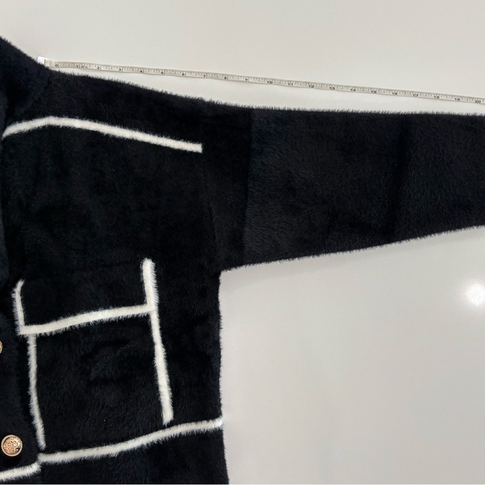 🖤 Urban Revivo Sherpa Jacket | Black & White | Size S 🖤 NWT - Picture 9 of 10